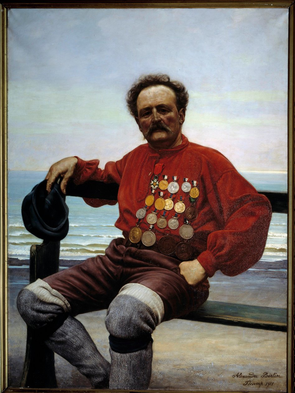 Onesime Frebourg megmentő portréja (1853-1923) Alexander Bertin (? -1930) festménye 1901 Fecamp, Newfoundland Múzeum alkotó: Alexandre Bertin