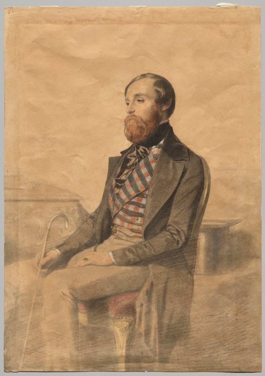 Alfred de Musset (1810-1857) portréja alkotó: Alexandre Bida