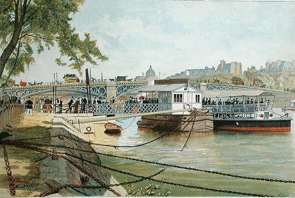A Ponton Suresnes-nél, a Pont des Saints Peres mellett alkotó: Alexandre Brun