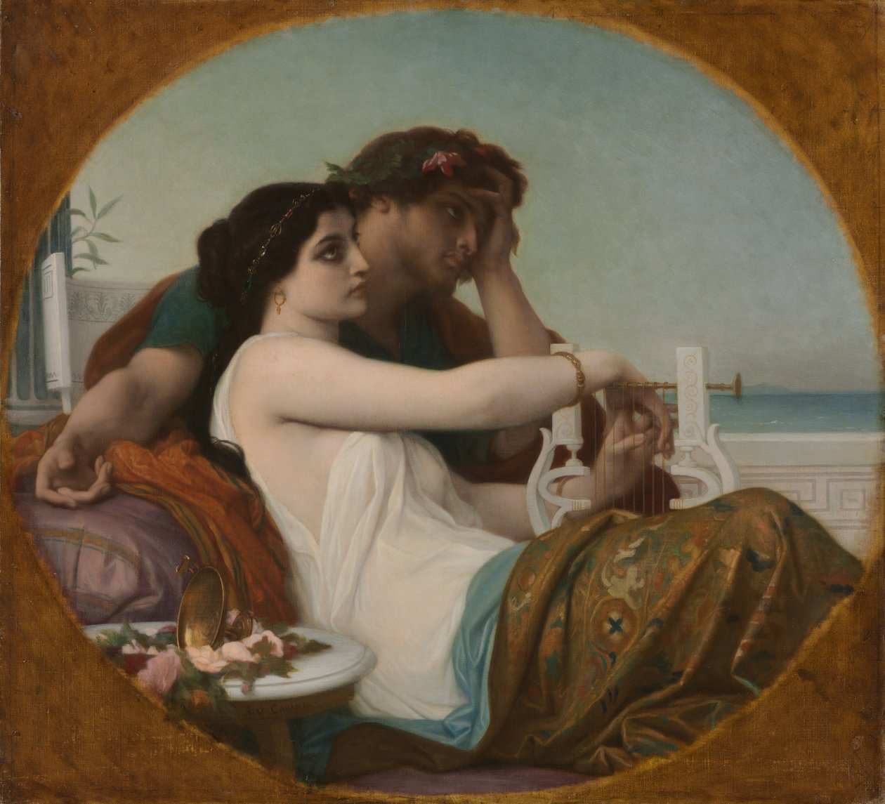 Alga és Bonifác, c. 1857. alkotó: Alexandre Cabanel