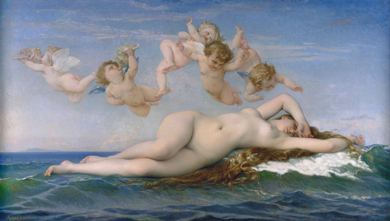 A Vénusz születése alkotó: Alexandre Cabanel