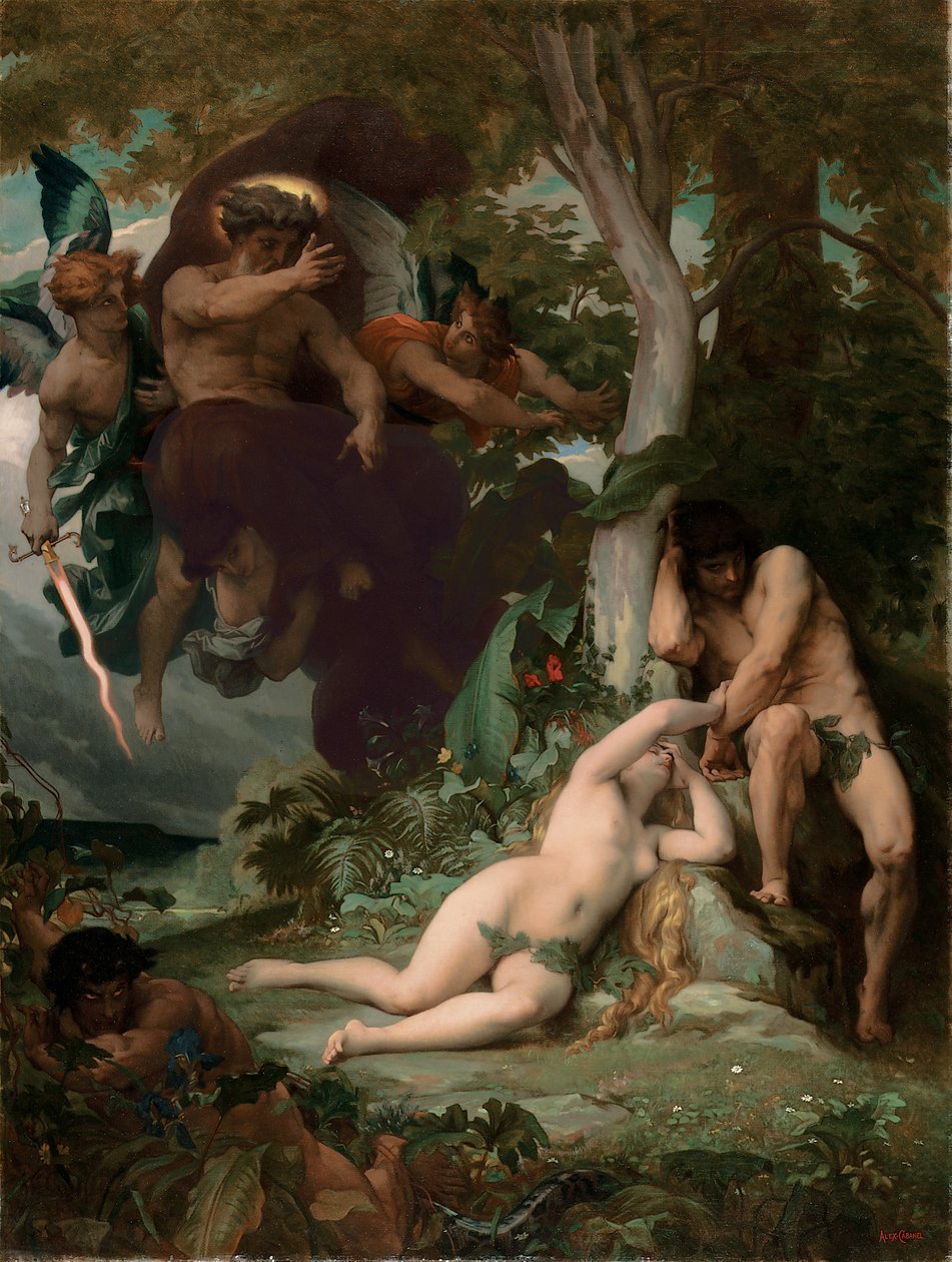 Elveszett paradicsom, 1867 alkotó: Alexandre Cabanel