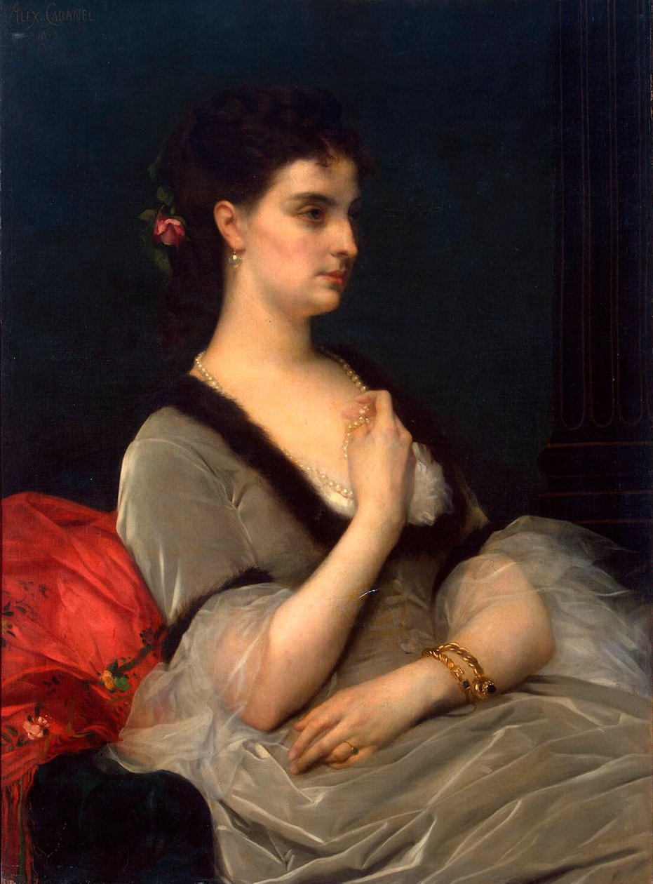 Erzsébet Voroncova-Daskova hercegnő portréja, 1873. alkotó: Alexandre Cabanel