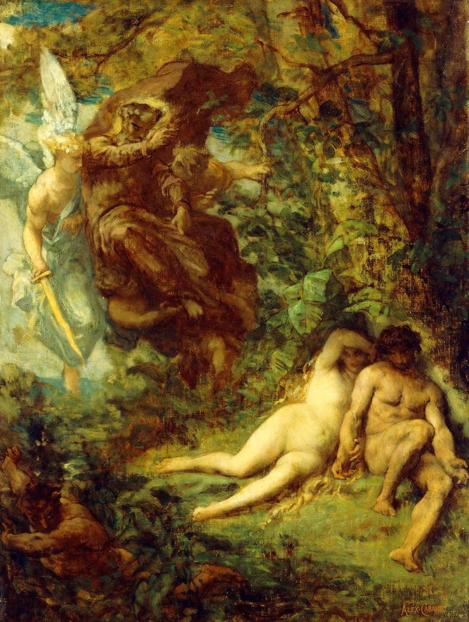 Tanulmány az elveszett paradicsomért, alkotó: Alexandre Cabanel