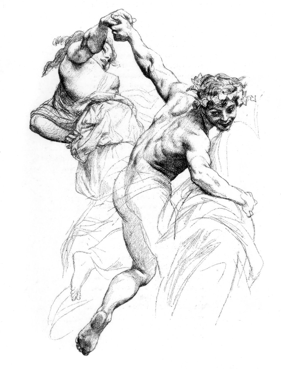 Study for The Triumph of Flora, 1880-1882. alkotó: Alexandre Cabanel