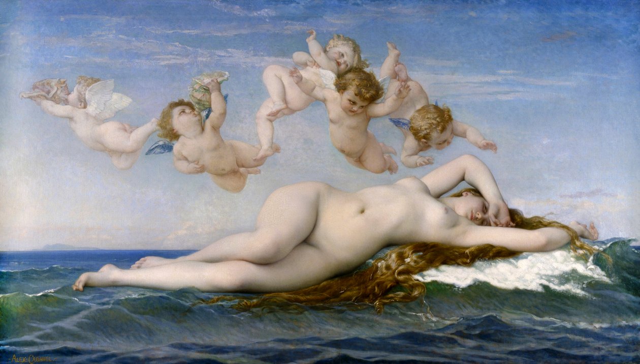 A Vénusz születése alkotó: Alexandre Cabanel