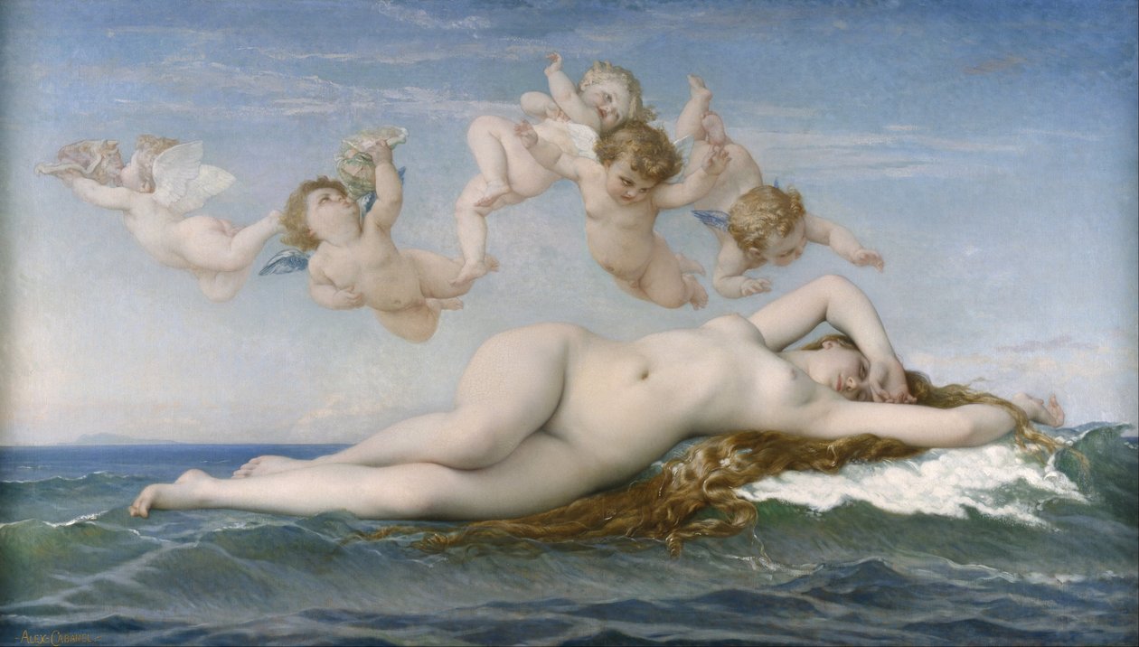 Vénusz születése alkotó: Alexandre Cabanel