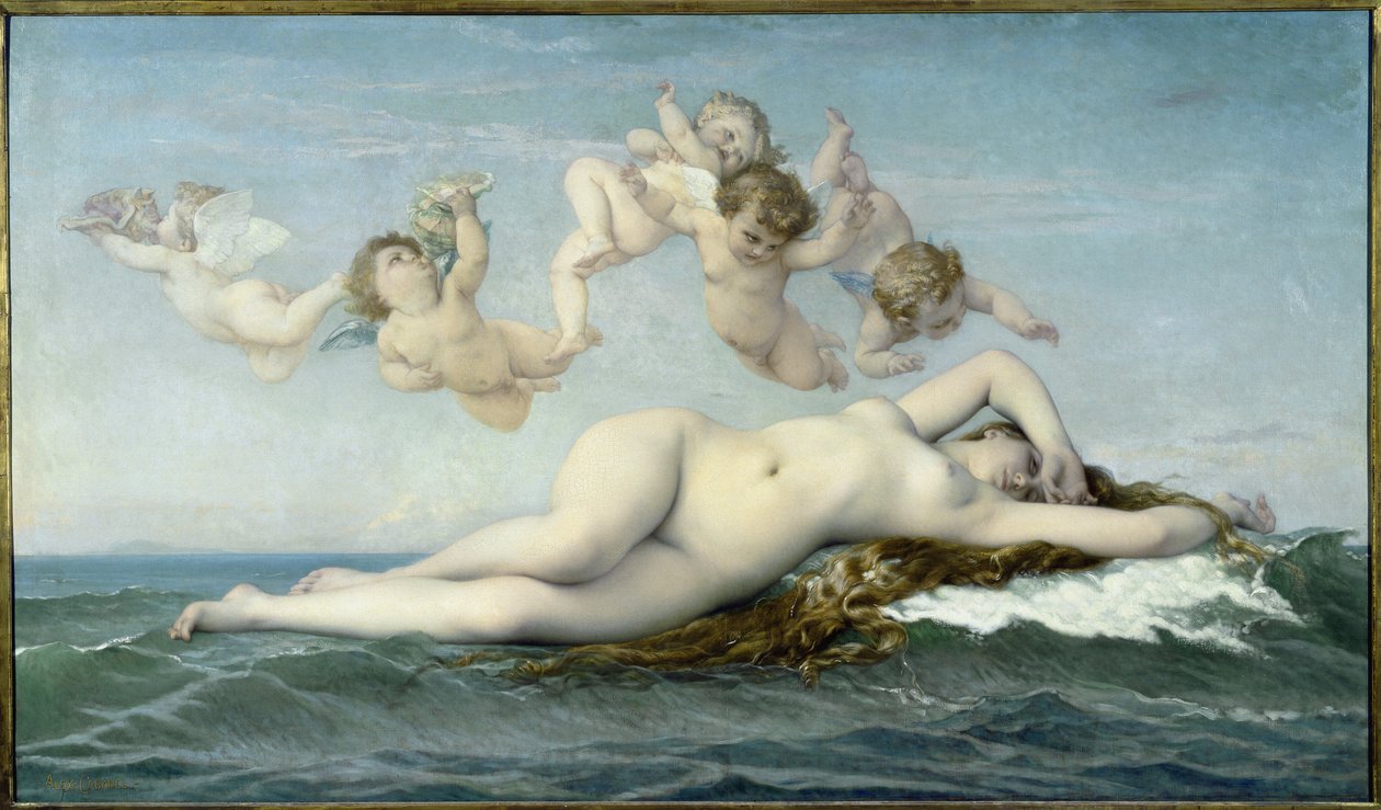 Vénusz születése - olaj, vászon alkotó: Alexandre Cabanel