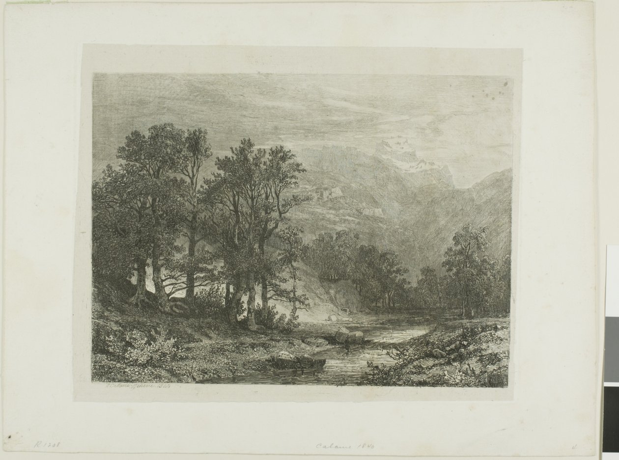 Alpesi táj alkotó: Alexandre Calame