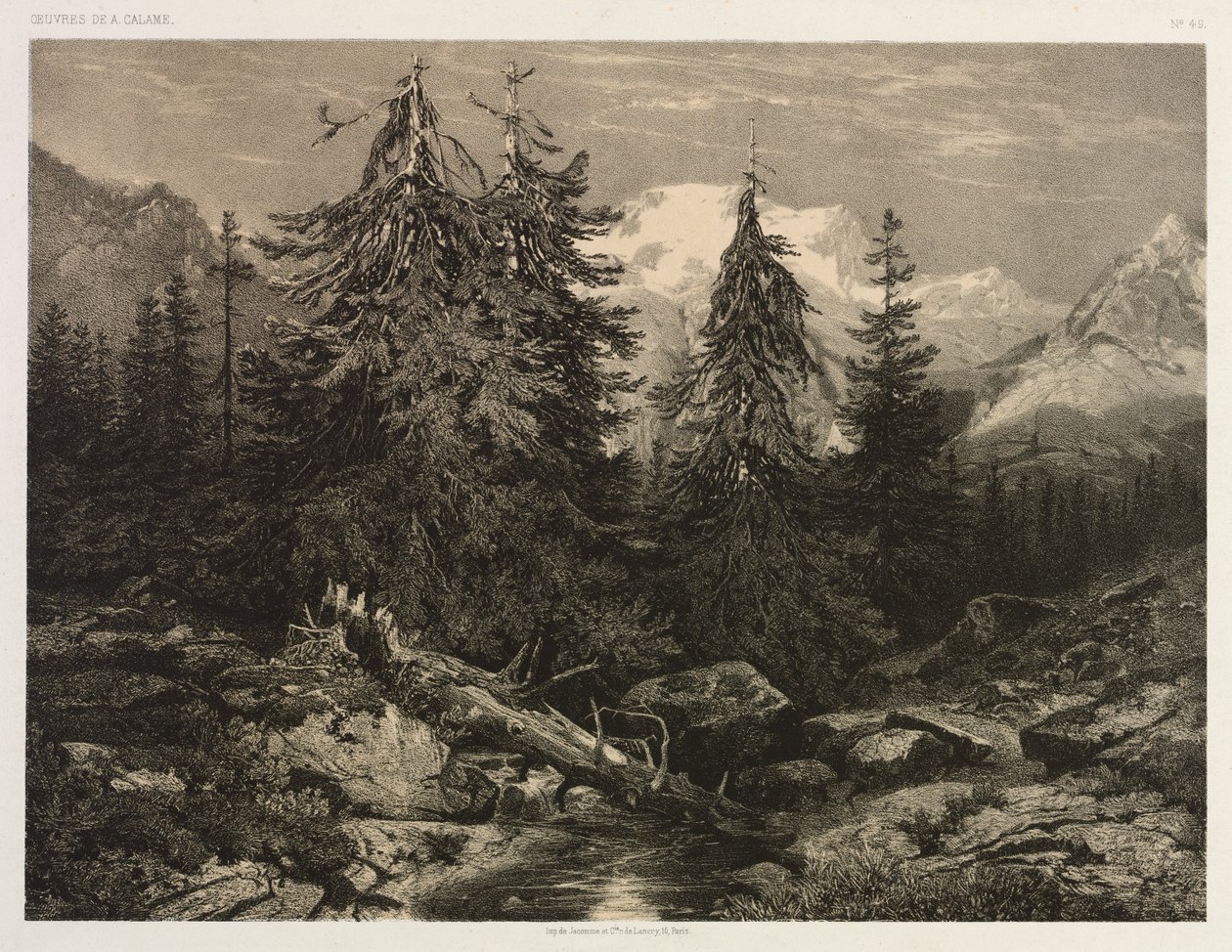 Alpesi patak alkotó: Alexandre Calame