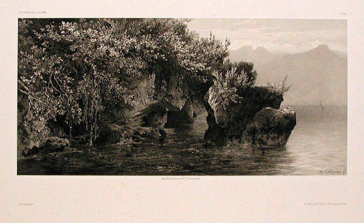 A Genfi-tó partja alkotó: Alexandre Calame