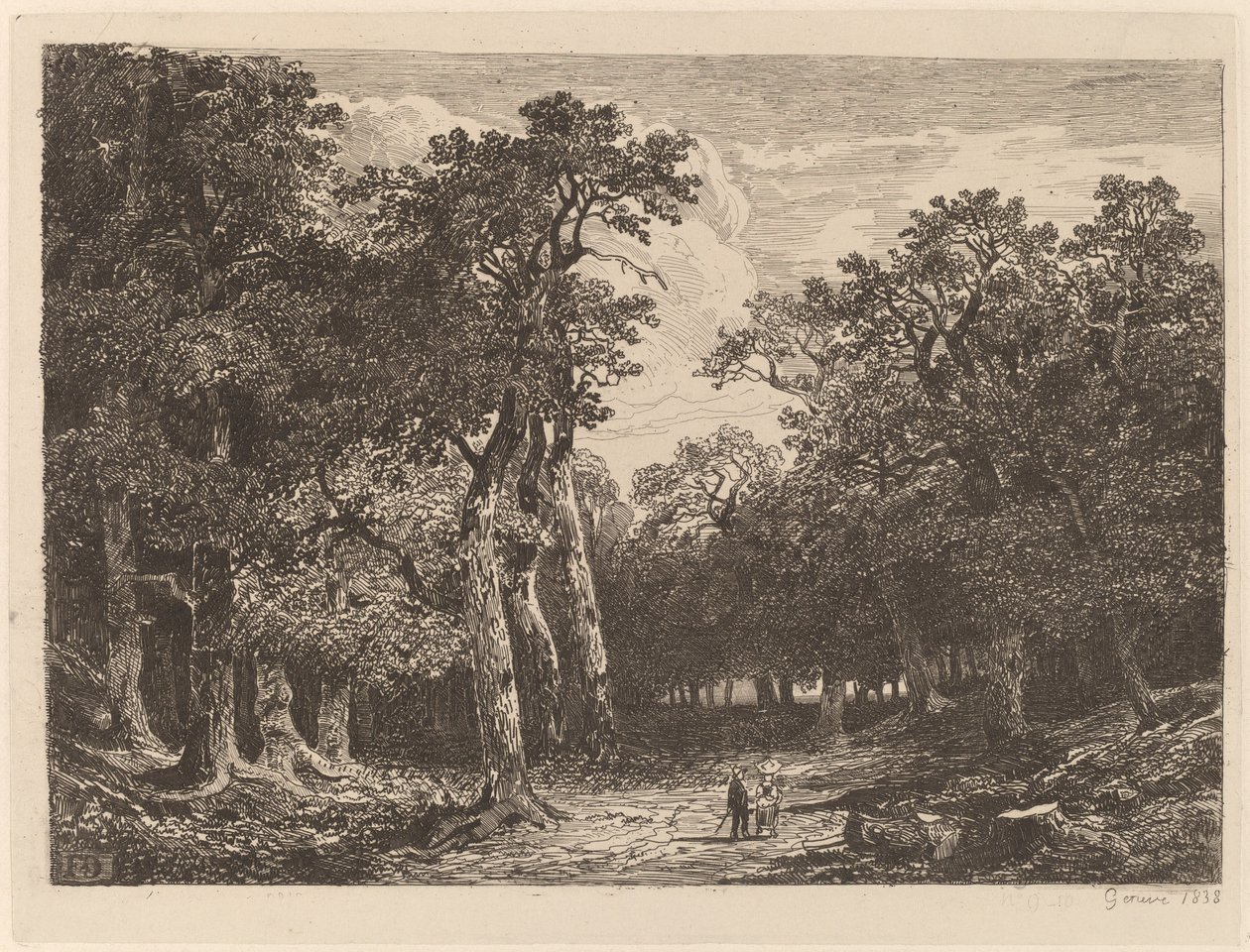 Pár a tisztáson alkotó: Alexandre Calame