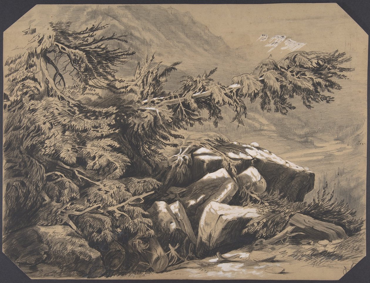 Erdők és hegyek alkotó: Alexandre Calame