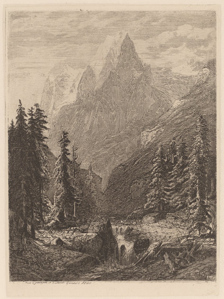 Hegyi rét alkotó: Alexandre Calame