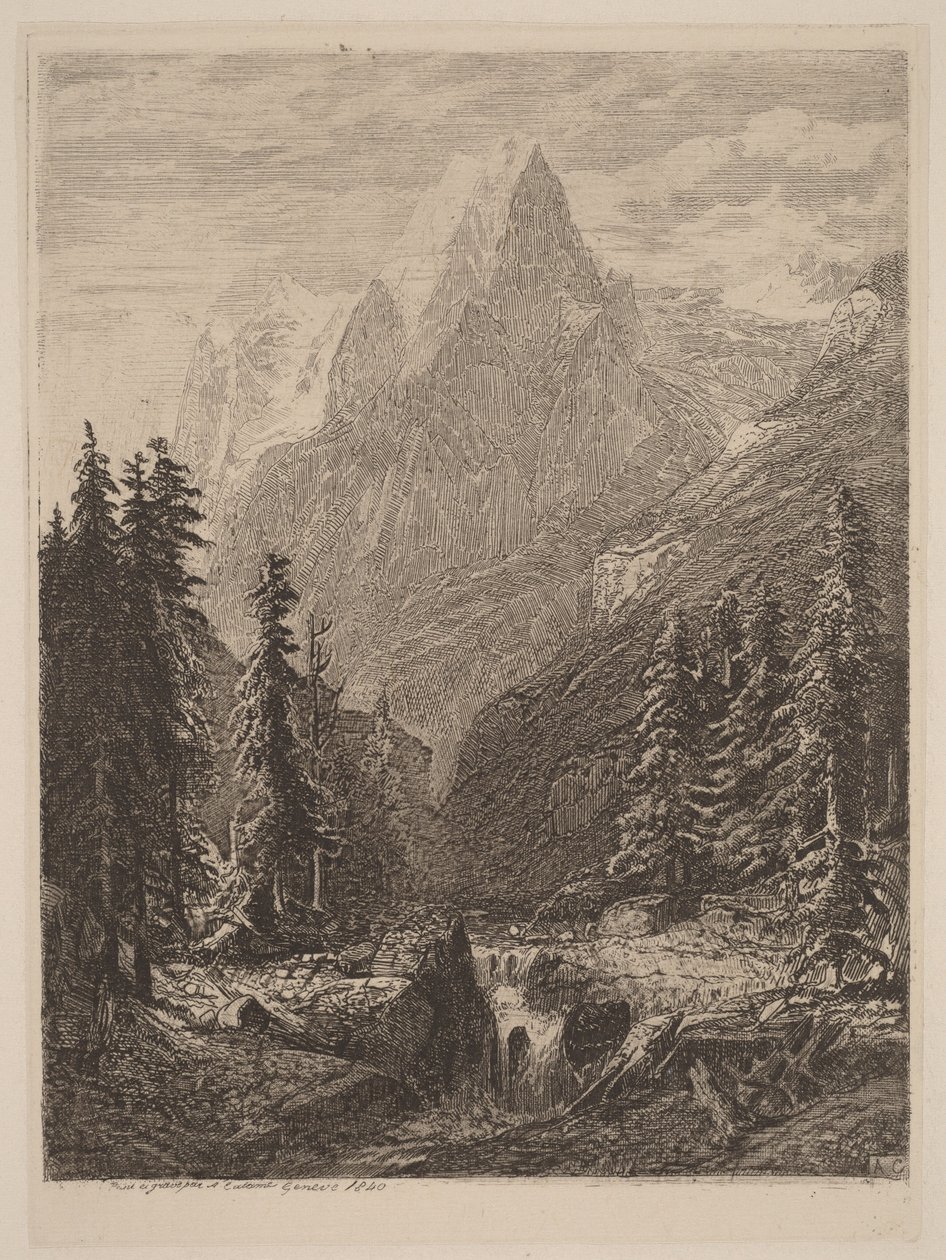 Hegyi rét alkotó: Alexandre Calame