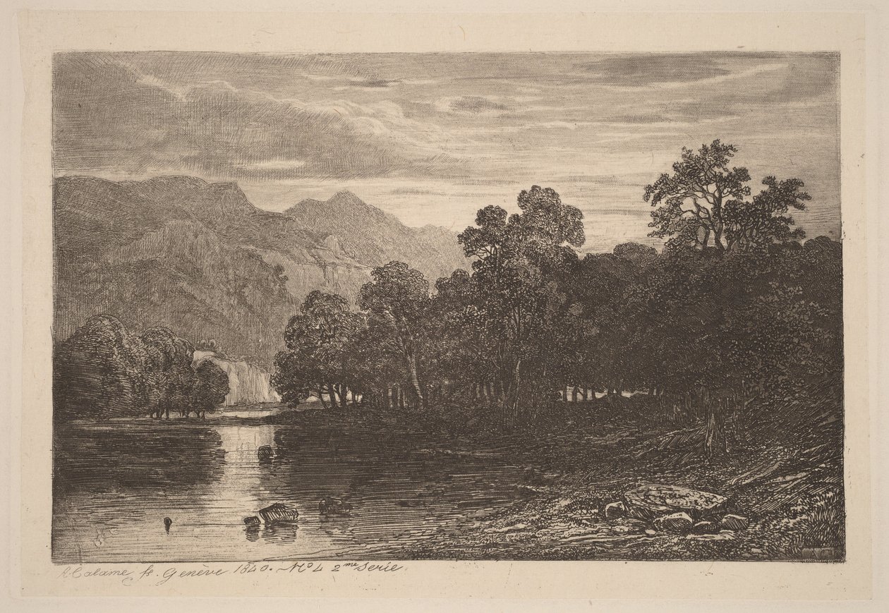 Hegyi folyó alkotó: Alexandre Calame