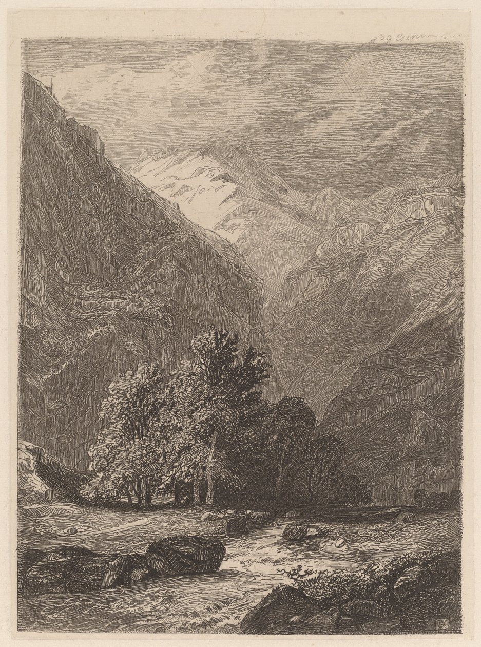Hegyi patak alkotó: Alexandre Calame