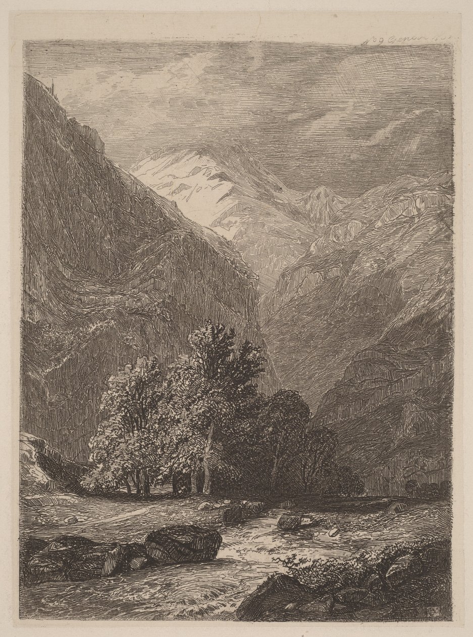Hegyi patak alkotó: Alexandre Calame