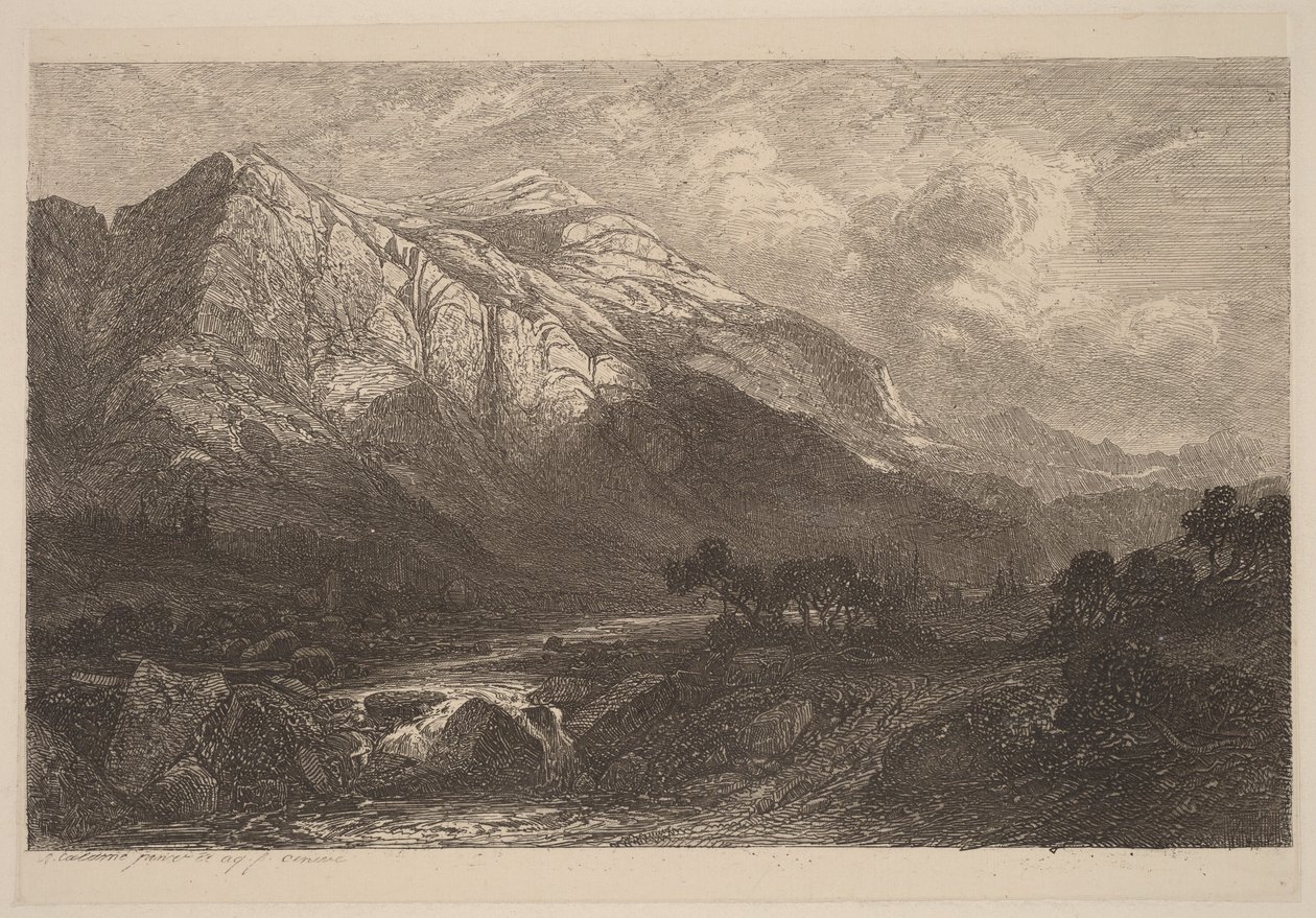 Hegyi patak alkotó: Alexandre Calame