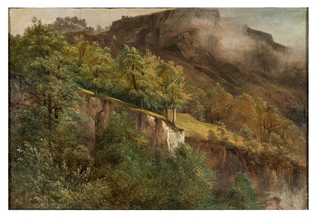 Hegyi táj Valais-ban alkotó: Alexandre Calame