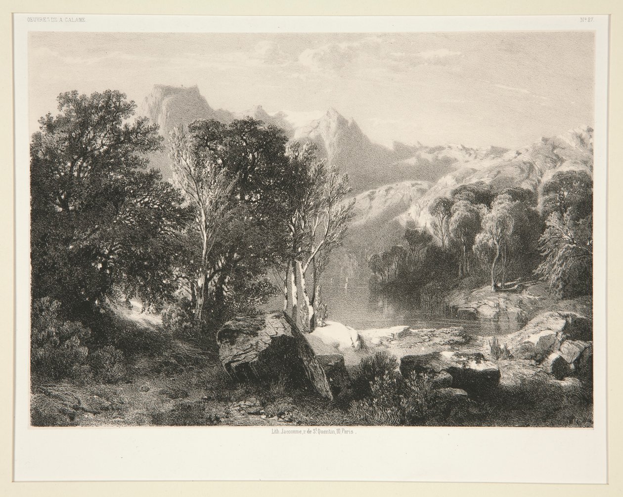 Luzerni-tó szuvenír alkotó: Alexandre Calame