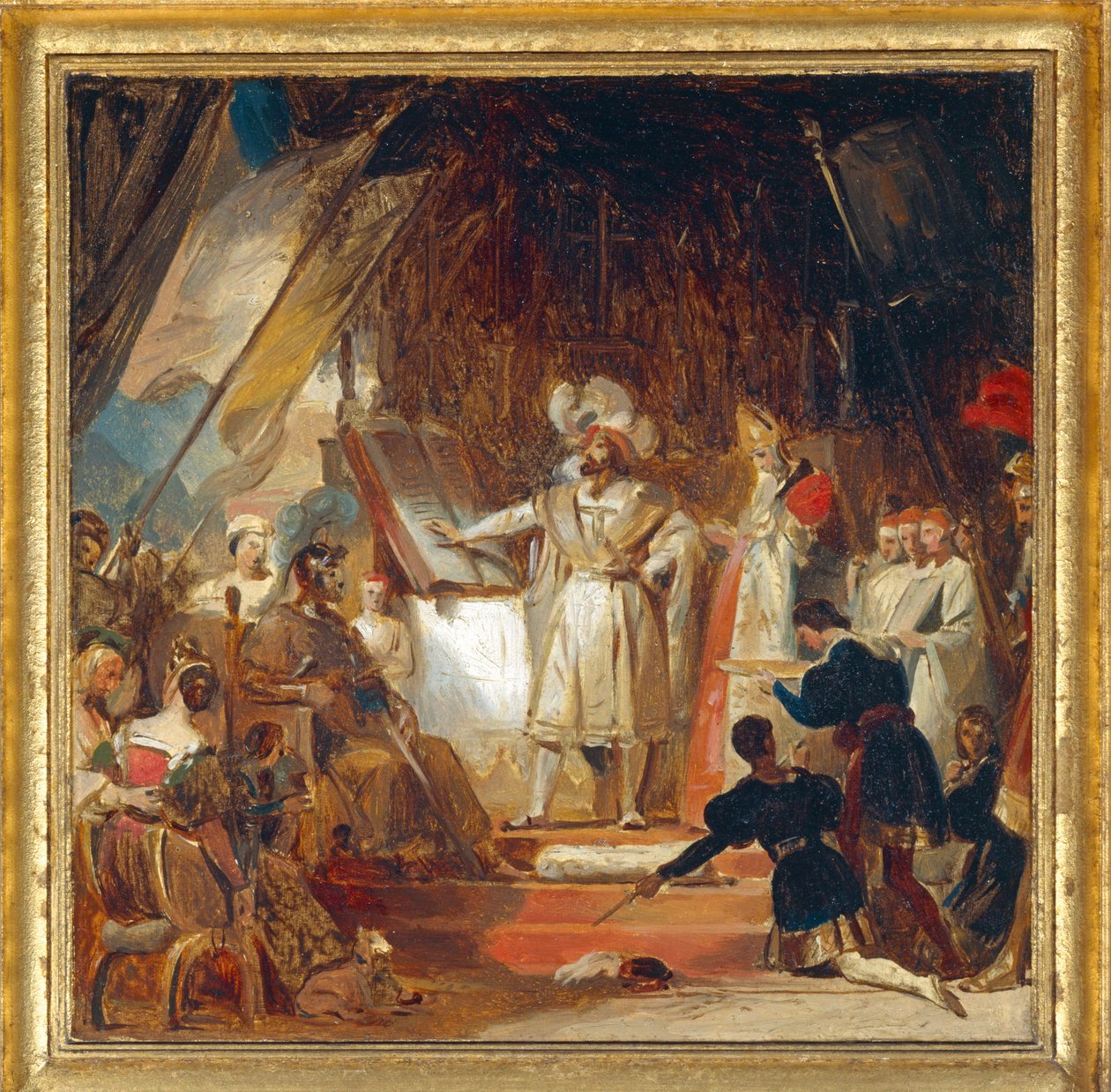 I. Ferencet lovaggá üti Bayard ... alkotó: Alexandre Evariste Fragonard