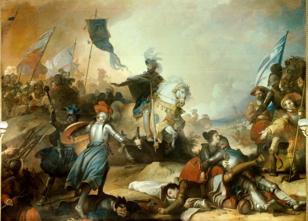Olasz háborúk: "" Marignan-i csata, szeptember 14 alkotó: Alexandre Evariste Fragonard