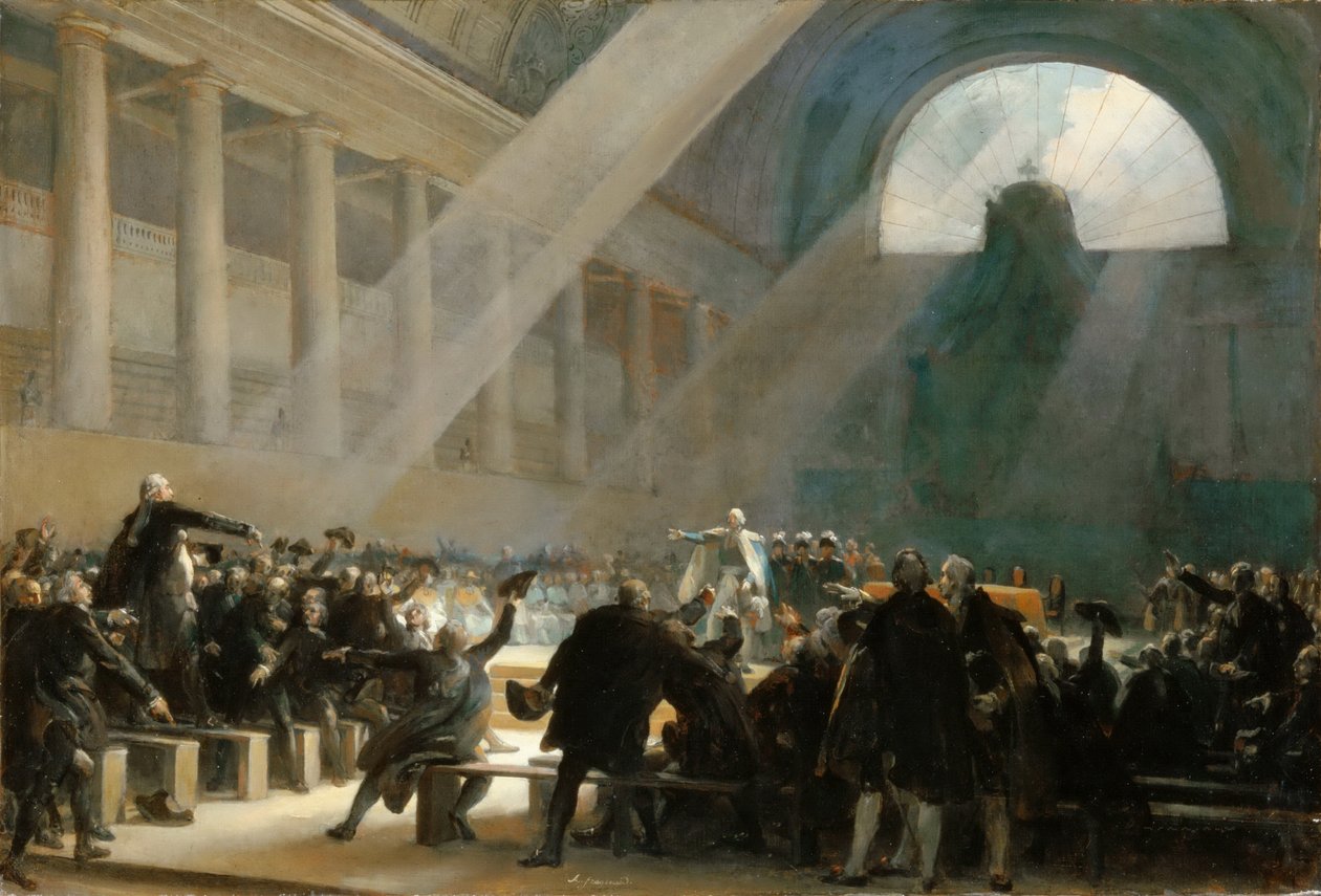 Mirabeau válaszol Dreux-Brézének a nemzetgyűlés ülésén, 1789. június 23-án alkotó: Alexandre Evariste Fragonard