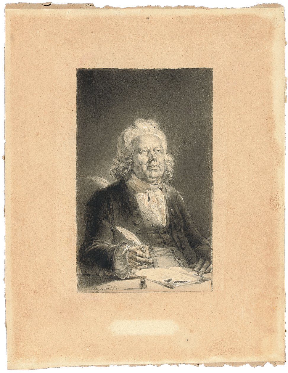 Philippe Néricault Destouches portréja alkotó: Alexandre Evariste Fragonard