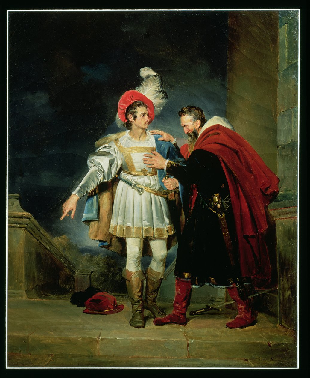 Rodrigo de Vivar, El Cid (kb. 1043-99) és apja, Don Diego, 1827 körül alkotó: Alexandre Evariste Fragonard