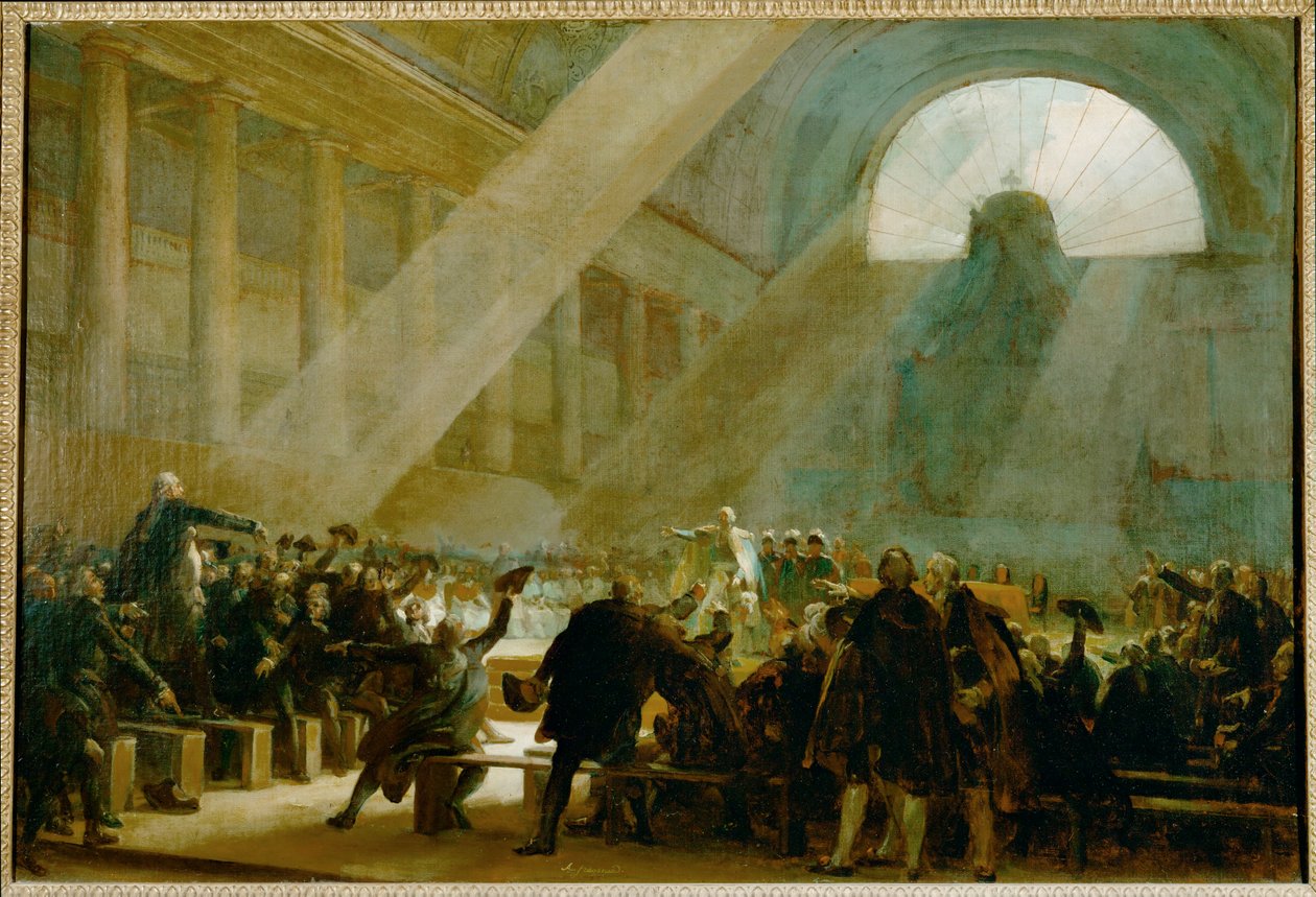 A Jeu de Paume esküje ... alkotó: Alexandre Evariste Fragonard