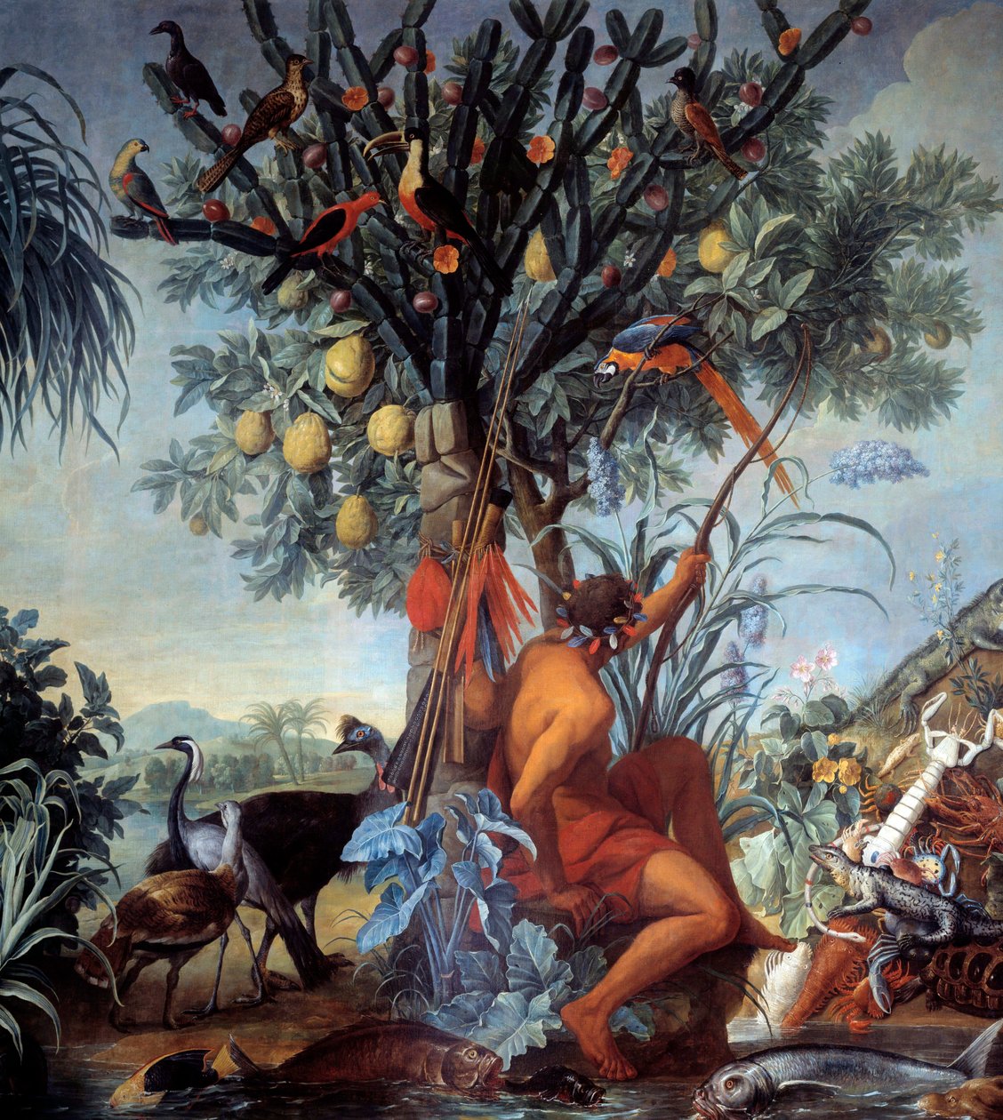 Francois Desportes (1661-1743) indiai vadász festménye, 18. századi nap. 3,72x4 m Marseille, Szépművészeti Múzeum alkotó: Alexandre Francois Desportes