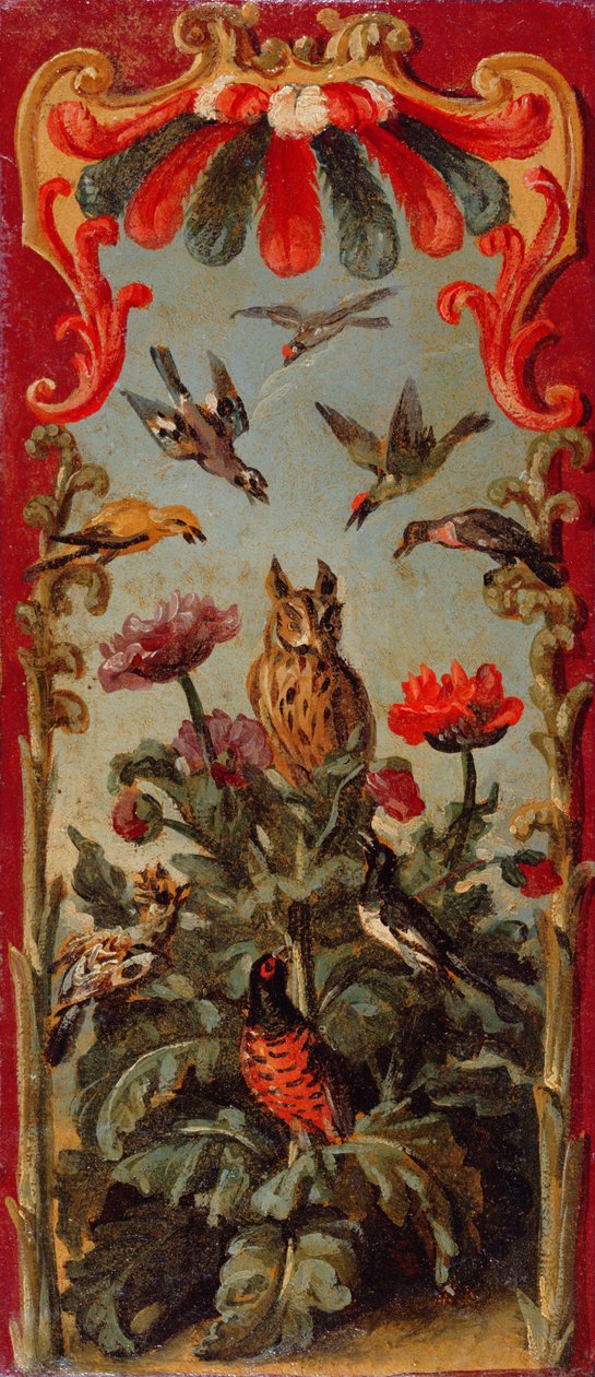 Tervezés egy Savonnerie paraván lapjához, 1720 körül alkotó: Alexandre Francois Desportes