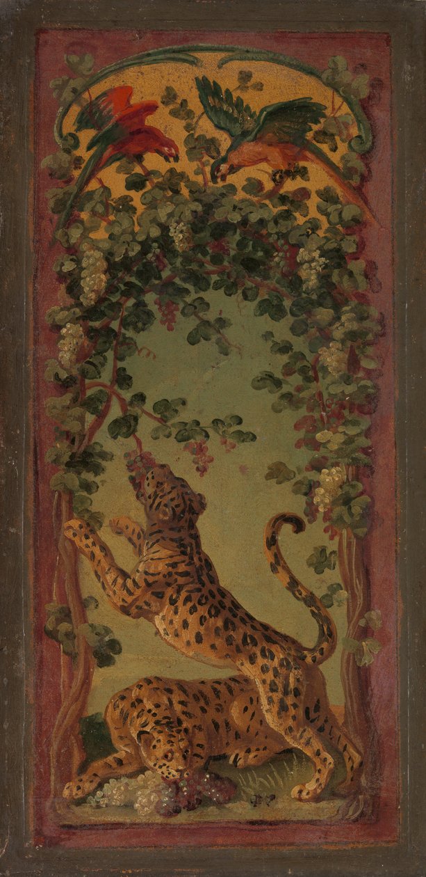 Bacchus párducai szőlőt esznek, kb. 1719-20. alkotó: Alexandre Francois Desportes