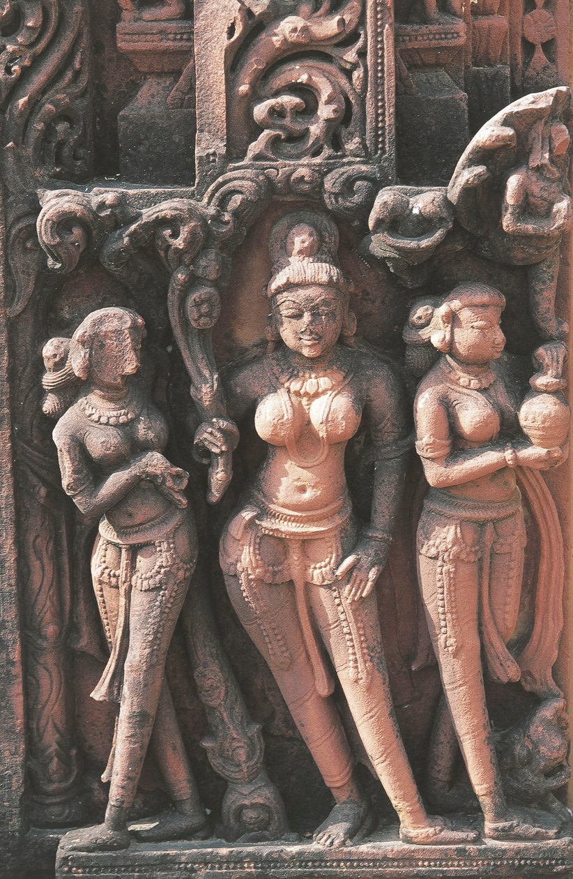 Női alakokat ábrázoló szobor, Jain Temple No 16, Deogarh, Uttar Pradesh, India, 8-17. század. alkotó: Nicolas Toussaint Charlet