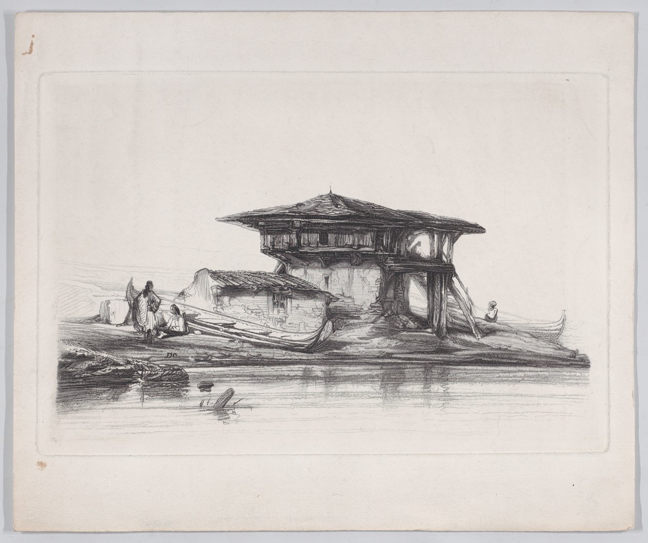 Egy ház Szmirnában, 1839. alkotó: Alexandre Gabriel Decamps