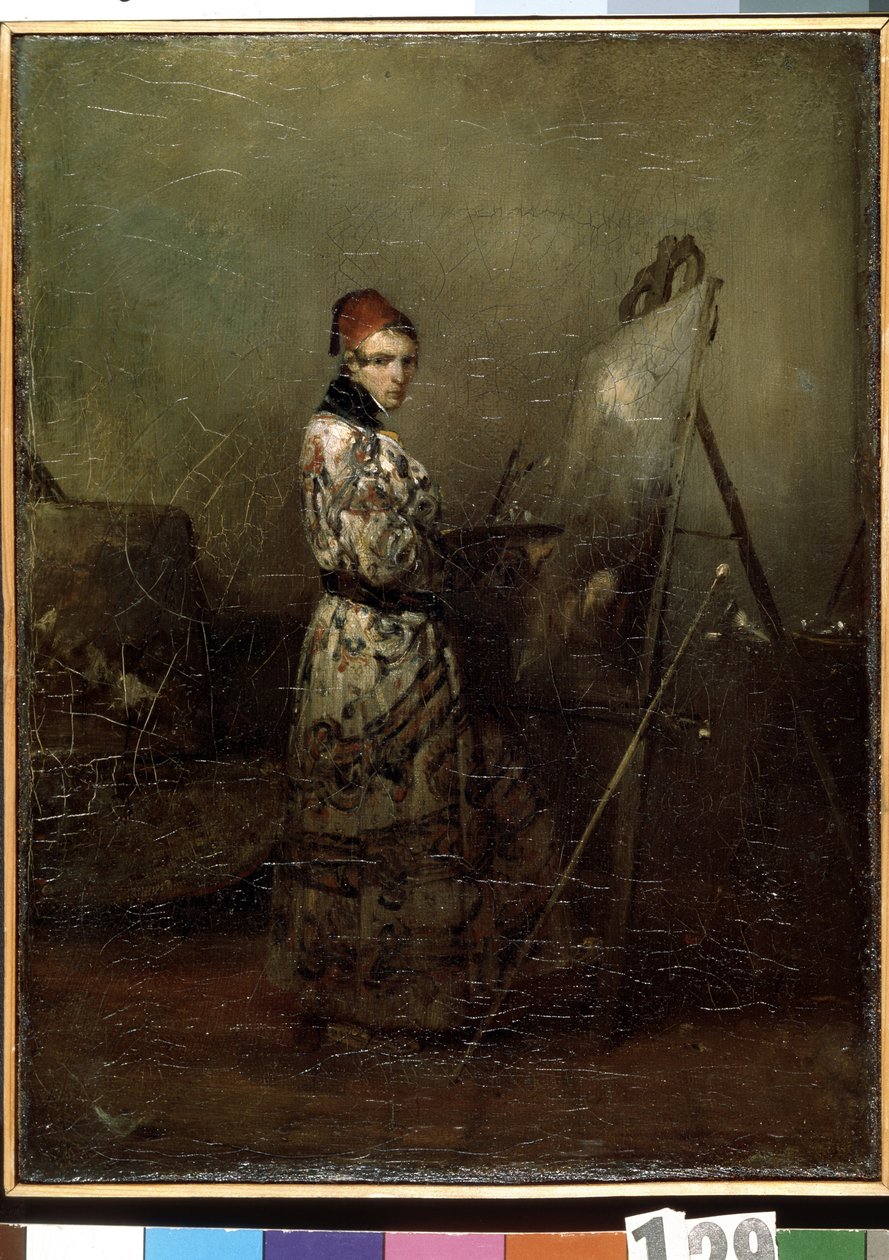 "Autoportré" (önarckép) Alexandre Gabriel Decamps (1803-1860) festménye 1830 Ermitázs Múzeum, Szentpétervár alkotó: Alexandre Gabriel Decamps