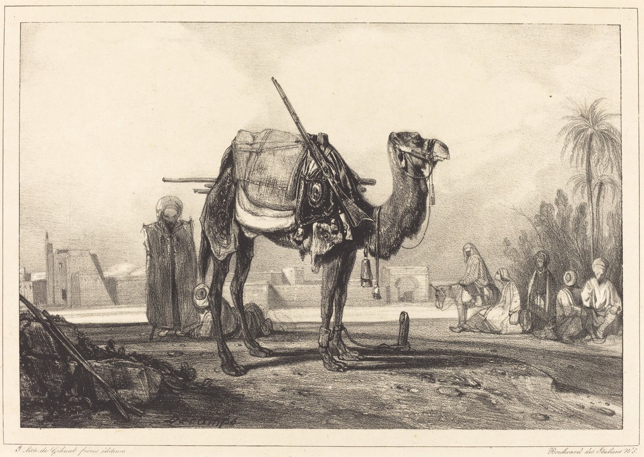 Teve és arabok alkotó: Alexandre Gabriel Decamps
