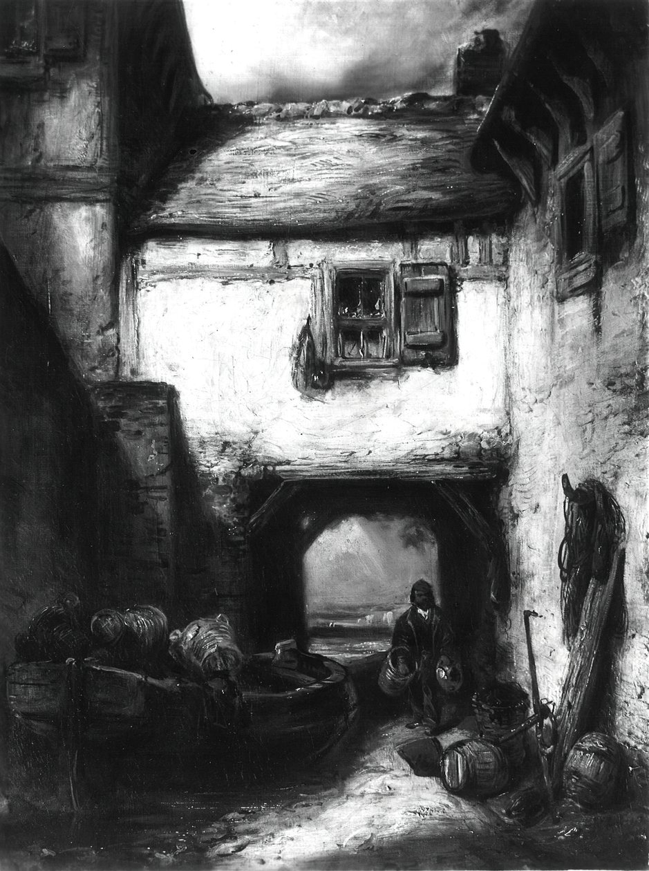 Udvar, c. 1855. alkotó: Alexandre Gabriel Decamps