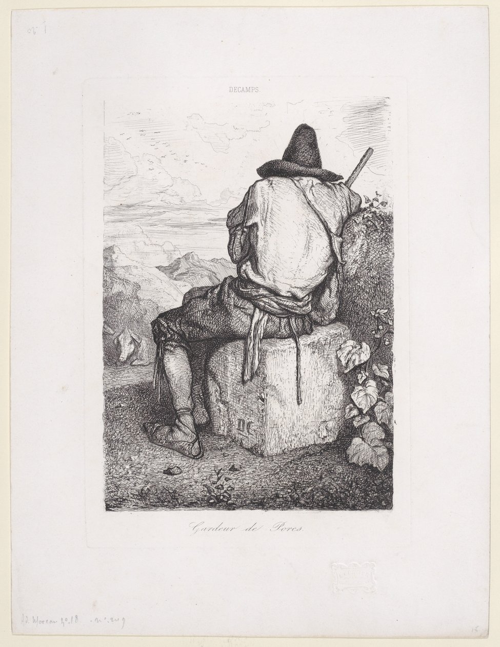 Disznótartó, 1843. alkotó: Alexandre Gabriel Decamps