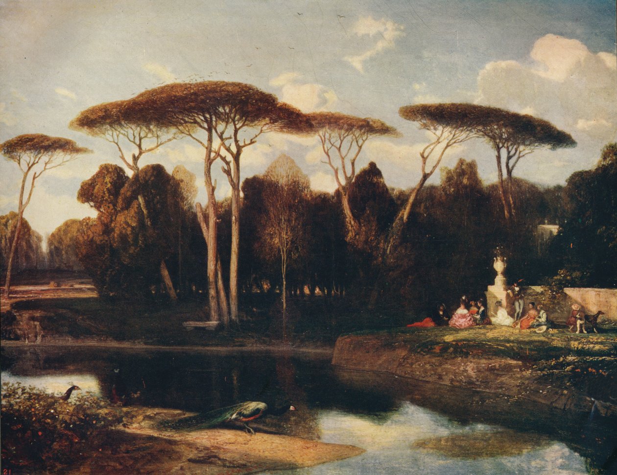 A Villa Doria - Panfili, Róma, 1838-1839, 1915 alkotó: Alexandre Gabriel Decamps