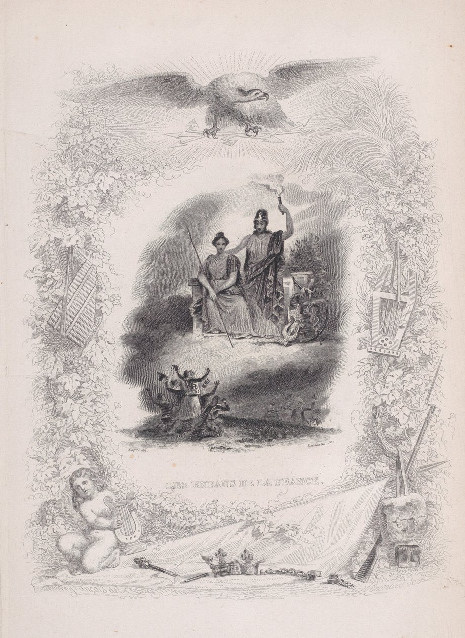Franciaország gyermekei, A Béranger dalaiból, 1829 alkotó: Alexandre Gustave Adolphe Levasseur