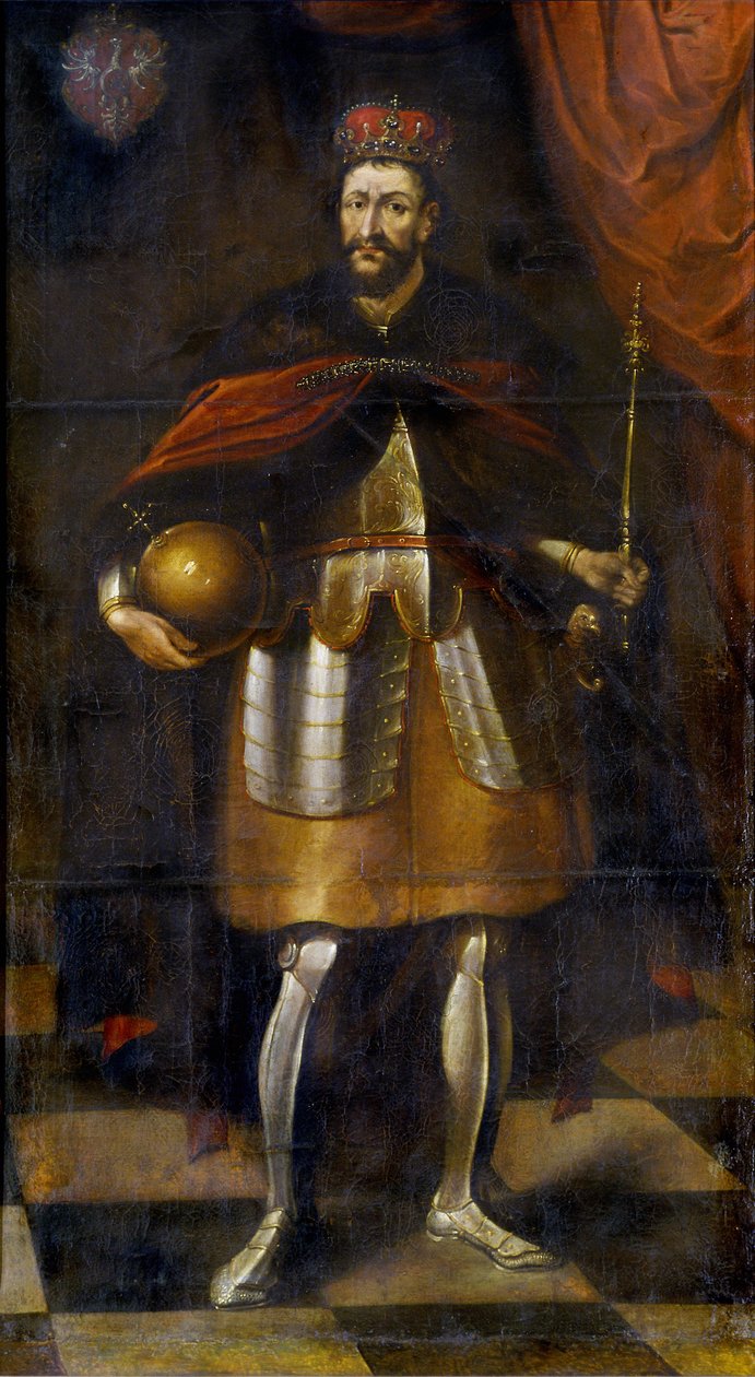 Wladyslaw király portréja II. Jagelló, 1677 alkotó: Alexandre Jan Tricius