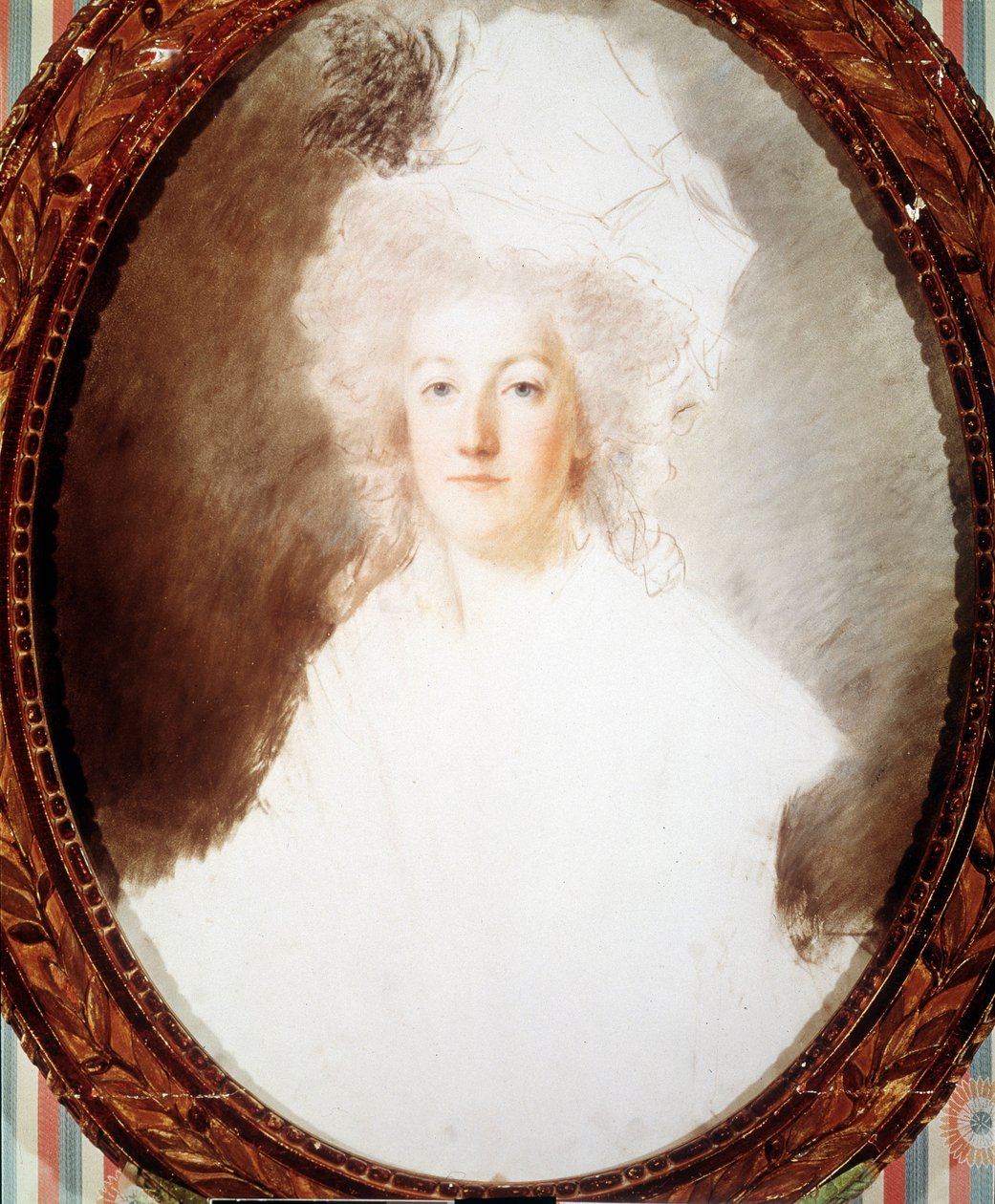 Marie Antoinette (1755-1793), osztrák főhercegnő és francia királynő portréja - Kucharsky befejezetlen rajza, Versailles-i Múzeum alkotó: Alexandre Kucharski