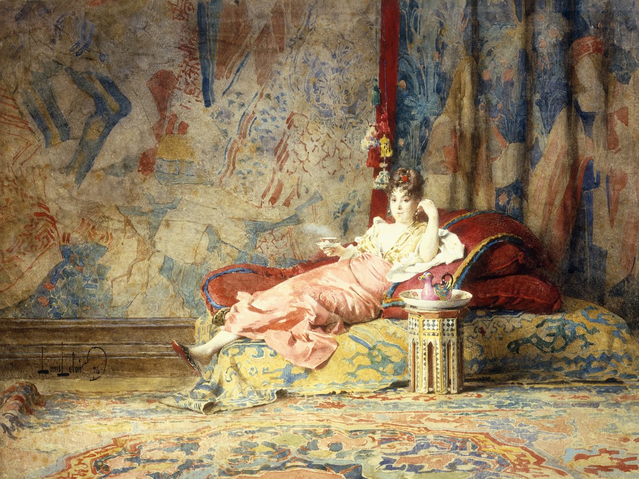 Hárem szépsége, 1876 alkotó: Alexandre Louis Leloir