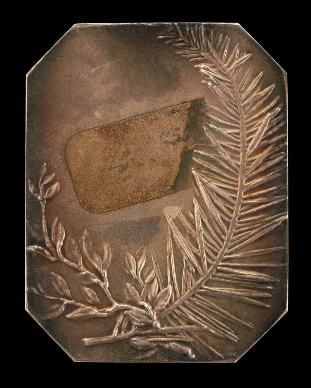A babér és az örökzöld összefonódó ágai [fordítva], 1897. alkotó: Alexandre Louis Marie Charpentier