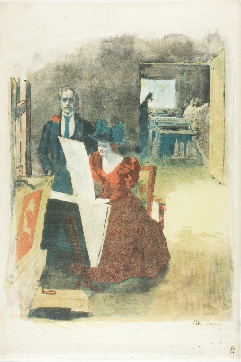 A portfólió borítója, The Painters-Litographers (Les Peintres Lithographes) alkotó: Alexandre Lunois