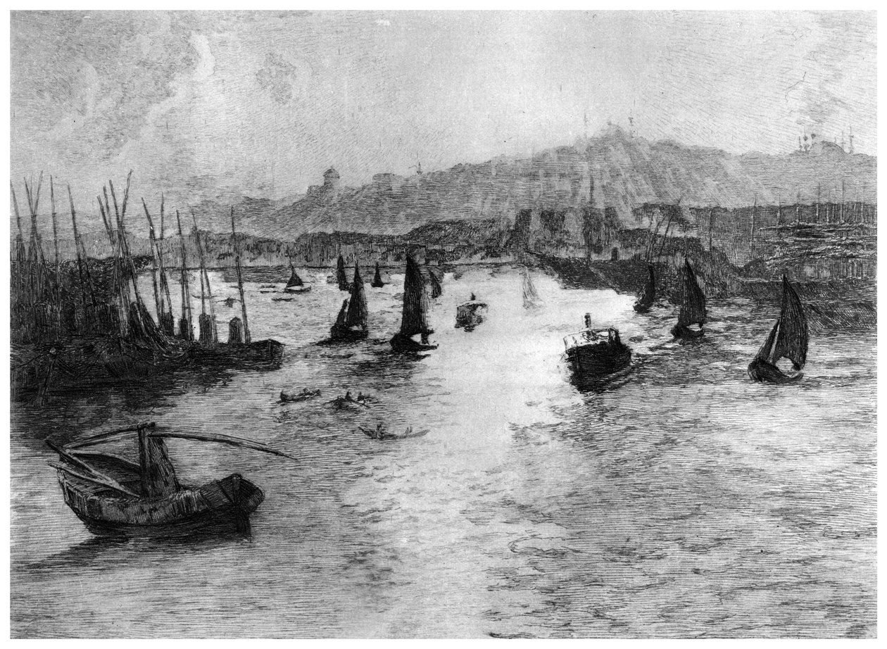 Az Aranyszarv, Konstantinápoly, c 1885-1910 1924 alkotó: Alexandre Lunois