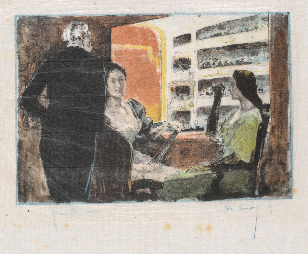 Az Opera Box La Loge de LOpera, 1894. alkotó: Alexandre Lunois