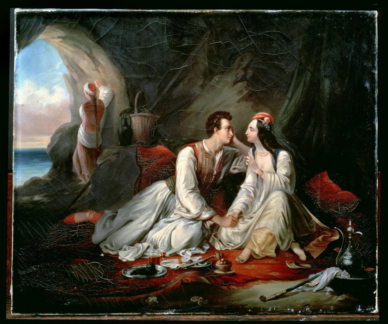Don Juan és Haidee, 1833 körül alkotó: Alexandre Marie Colin